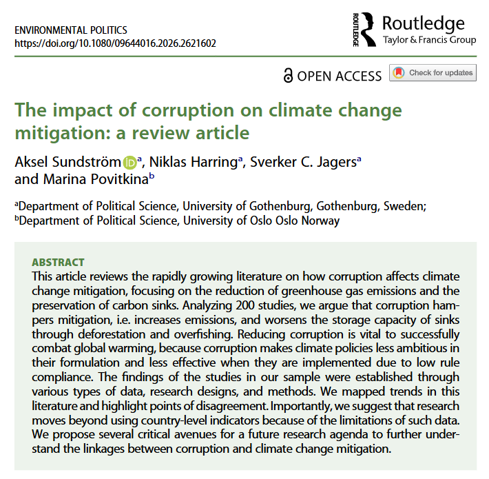 Environmental Politics tweet media