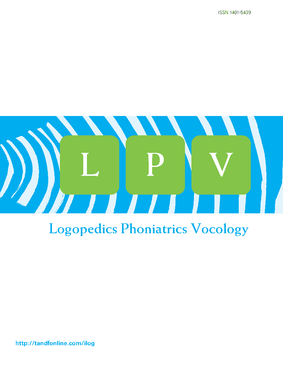 Logopedics Phoniatrics Vocology tweet media