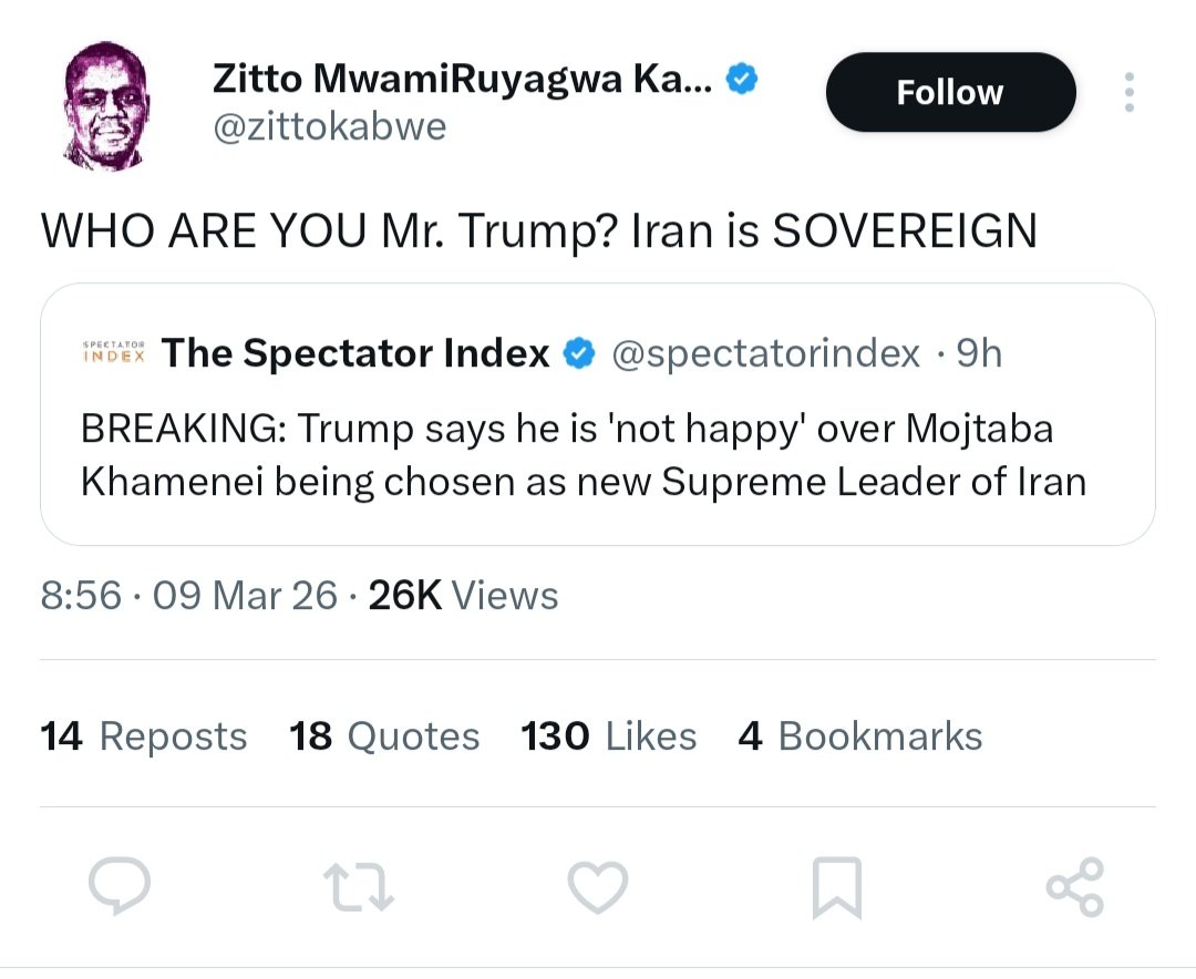 English_snow2's tweet image. Hivi uyu chawa wa #Samia tuanzie wap kuroast vizuri?🤔

Mim amesha ni blocked long time!
@zittokabwe 
Mauwaji ya Oct 29 ulikua kwenye sehem ya mpango huo ndio maana unakuja na lugha ya boss wako @SuluhuSamia

Bladifaken! You!🚮