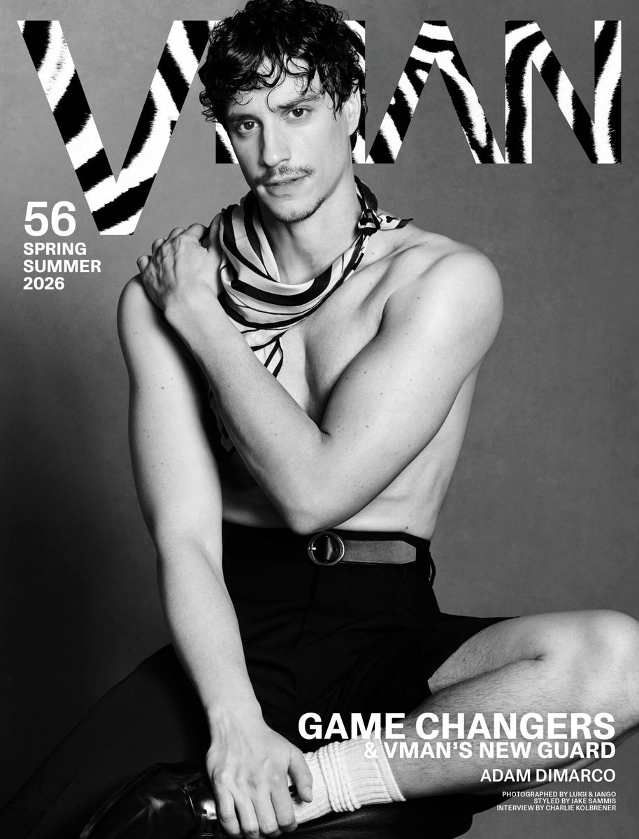 FilmUpdates's tweet photo. Adam DiMarco for VMAN 56 Spring/Summer 2026, photographed by Luigi &amp; Iango.

🔗: https://t.co/rcb8CuWfJr https://t.co/oTMrf5esR4