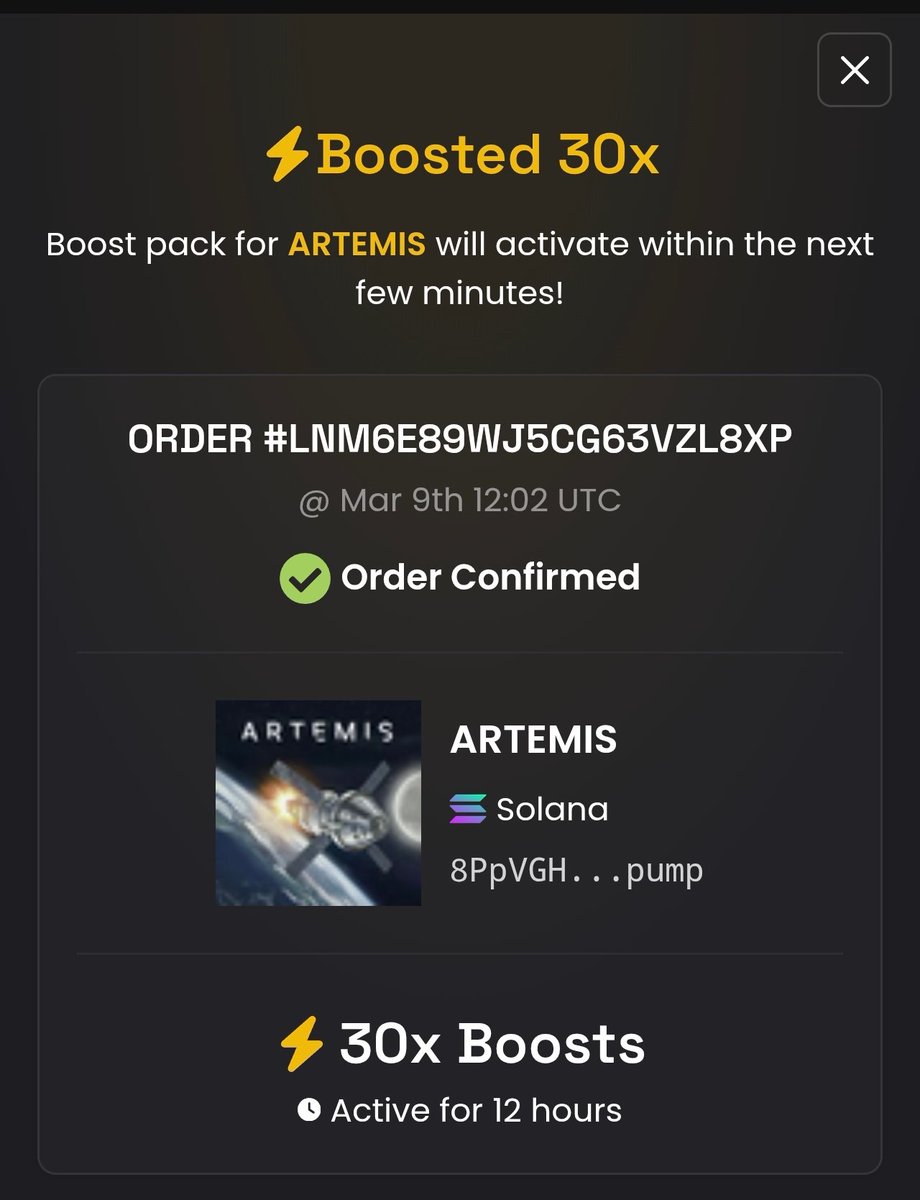 Who's ready to grind?
Exciting week for $ARTEMIS, high chance NASA will announce the rollback of the rocket to the launchpad.