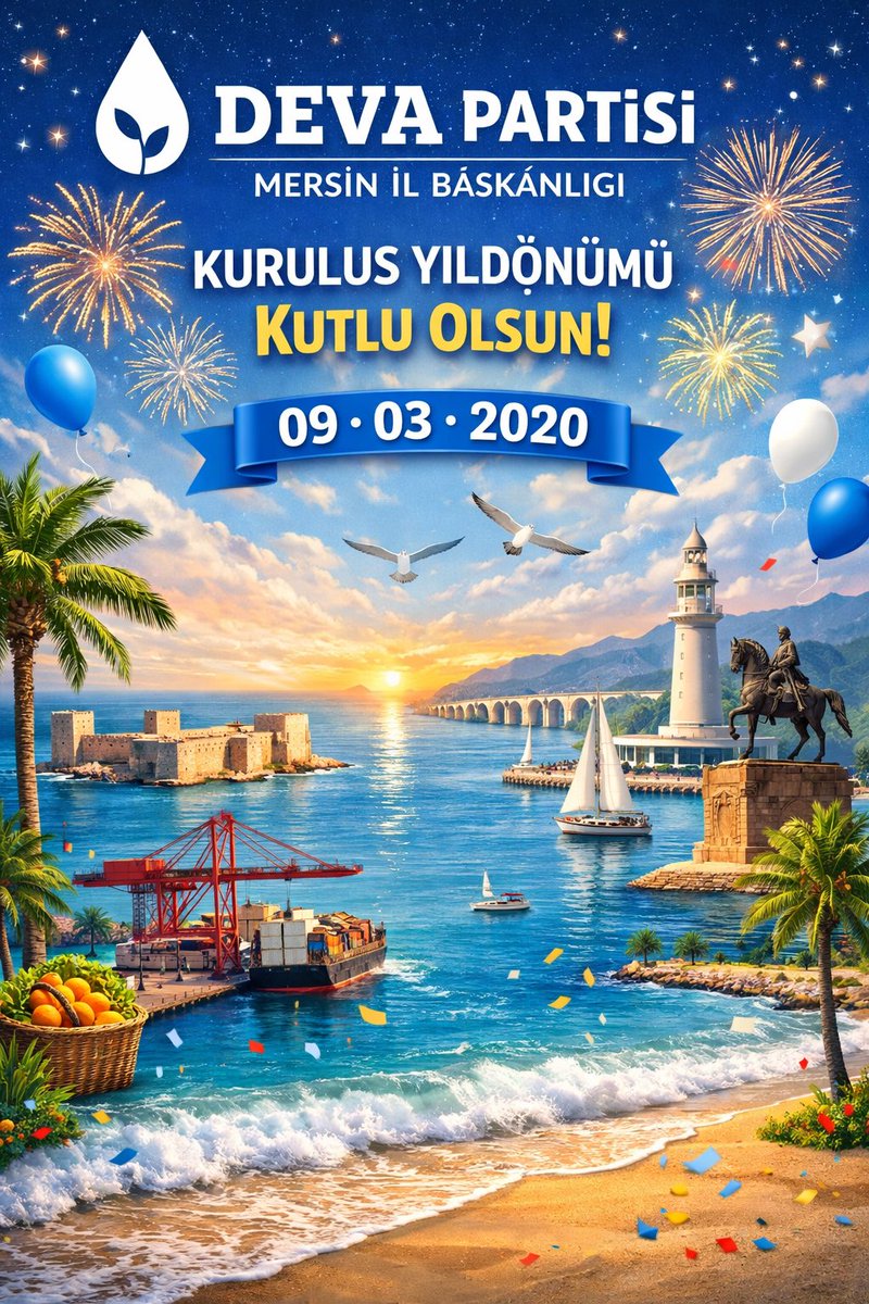 DEVA Partisi Mersin İl Başkanlığı

9 Mart 2020 tarihinde; adaletin, özgürlüğün, liyakatin ve güçlü bir demokrasinin inşası için kurulan Demokrasi ve Atılım Partisi (DEVA) bugün yeni bir yaşını daha gururla kutlamaktadır.

Kurulduğu günden bu yana ülkemizin daha özgür, daha