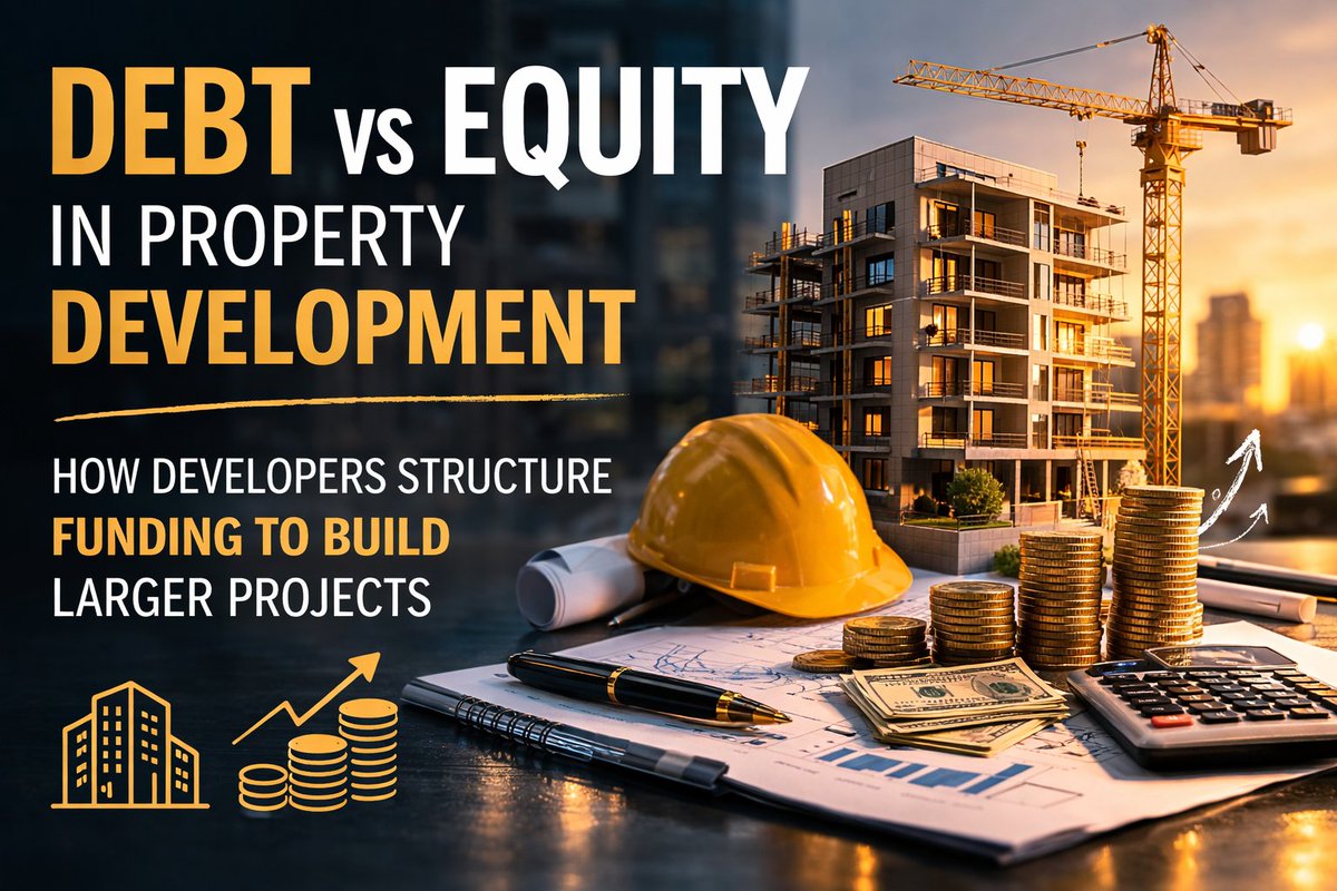 WillemTait's tweet image. Do you understand Debt vs Equity in Real Estate Development? How developers finance projects, structure deals, and scale property portfolios.

Read more on my Substack: open.substack.com/pub/willemtait…

#RealEstate #PropertyDevelopment #RealEstateInvesting #PropertyFinance