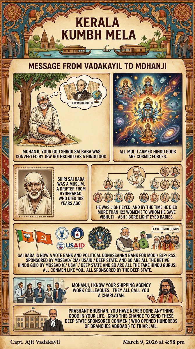 ALL MULTI ARMED HINDU GODS ARE COSMIC FORCES- Capt. AV
<a href="/MohanjiOfficial/">Mohanji</a> <a href="/MohanjiUk/">Mohanji Foundation UK</a> <a href="/AvdheshanandG/">Swami Avdheshanand</a> <a href="/JunaAkhada/">live TV india</a> <a href="/Juna_akhada/">जूना अखाड़ा</a> <a href="/tv_juna/">Juna Akhada Tv</a> <a href="/dr_atmananda/">Dr Swami Atmananda Mahant Juna Akhada</a> <a href="/AkhadaJuna/">Juna Akhada</a> <a href="/HarithaManav/">Haritha Manav</a> <a href="/mahishuniyal/">Mahish Chandra Uniyal</a> <a href="/sringerimath/">Sringeri Math</a> <a href="/SadhguruJV/">Sadhguru</a> <a href="/iskcon/">ISKCON</a> <a href="/kamleshdaaji/">Daaji - Kamlesh Patel</a> <a href="/heartfulness/">Heartfulness</a> <a href="/SriSri/">Gurudev</a> <a href="/pbhushan1/">Prashant Bhushan</a>