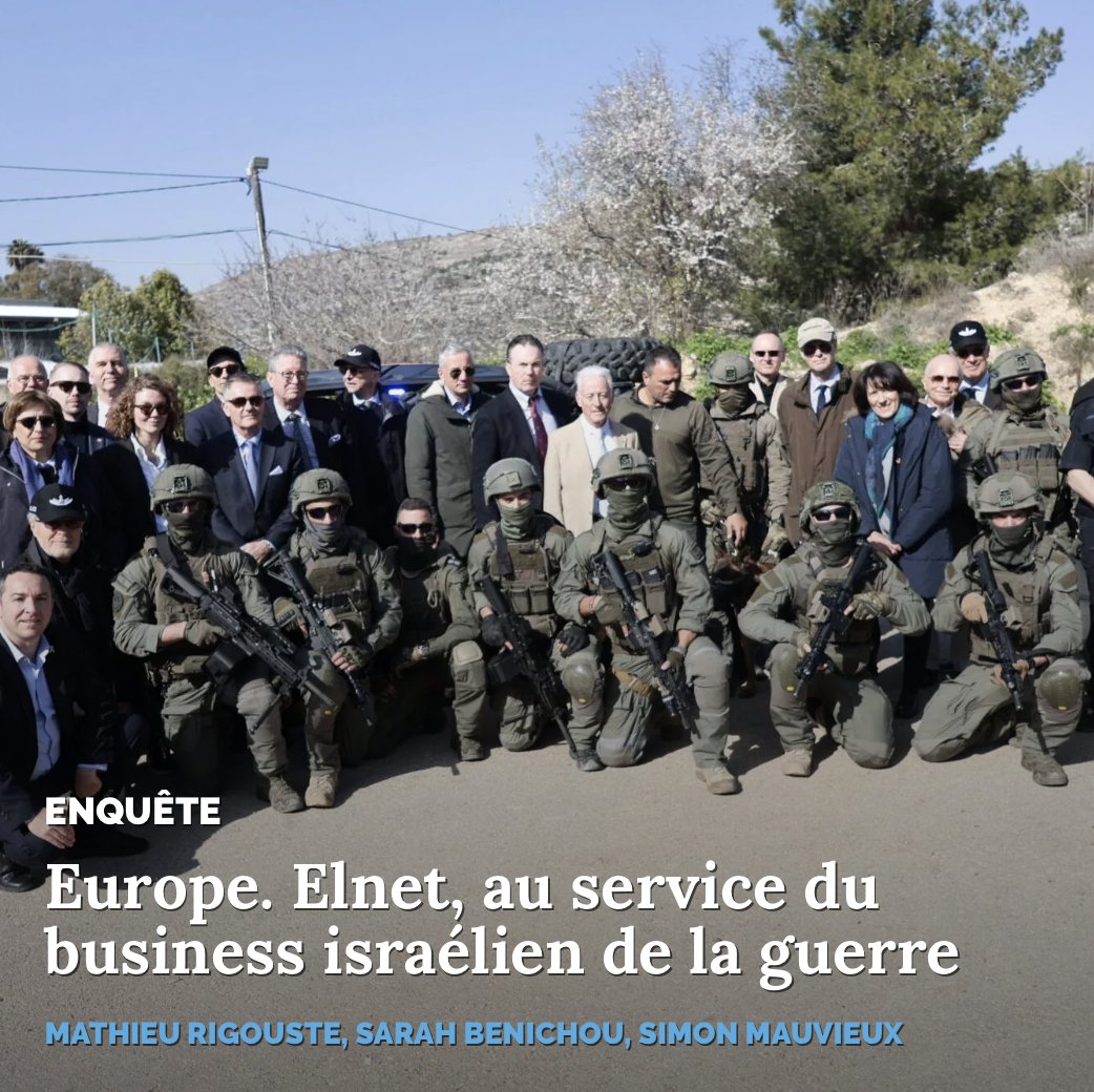OrientXXI's tweet photo. 🇪🇺#Europe. Elnet et le business militaire israélien
Face au réarmement, l’industrie militaire israélienne s’impose via Elnet, lobby qui rapproche élus et industriels. La guerre à Gaza devient commerciale.
🔗https://t.co/SsorpAuzKG
✍️Mathieu Rigouste, Sarah Benichou Simon Mauvieux https://t.co/Ef73OPCpU9