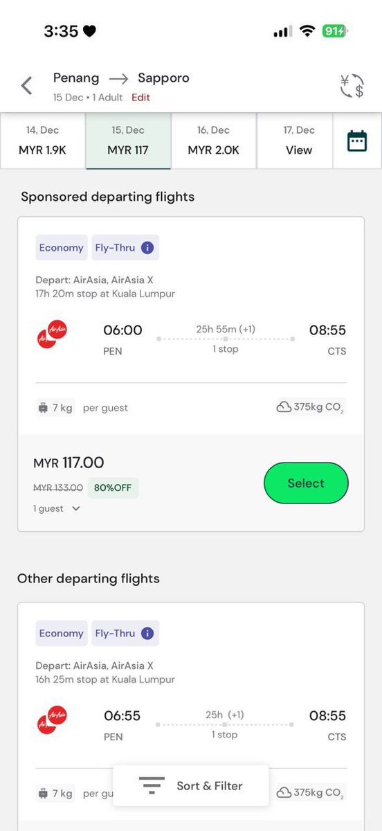Penang ke Sapporo, Jepun hanya RM117 sehala, pergi balik RM298 😭