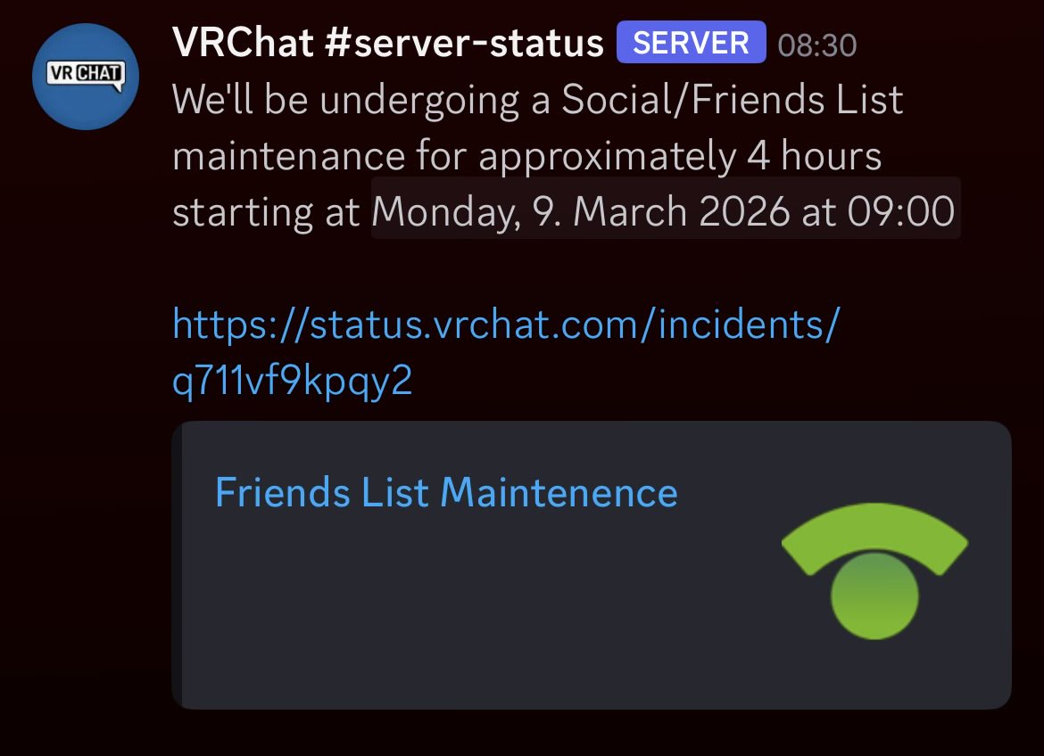 Gonna be friendless in 15min