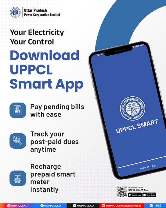 dvvnlagra's tweet image. Manage your electricity services quickly and conveniently with the UPPCL Smart App. Download today and stay in control of your power. #UPPCL #SmartEnergy #UPPCLSmartApp
@UPPCLLKO @MDDVVNL @aksharmaBharat