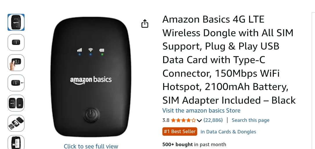 BrijSoral88's tweet photo. Just Ordered For #IPAD11 Hotspot For Emergencies Purpose #Spotify #AppleMusic #JioSaavn #Netflix Download https://t.co/iyCp1q25EB