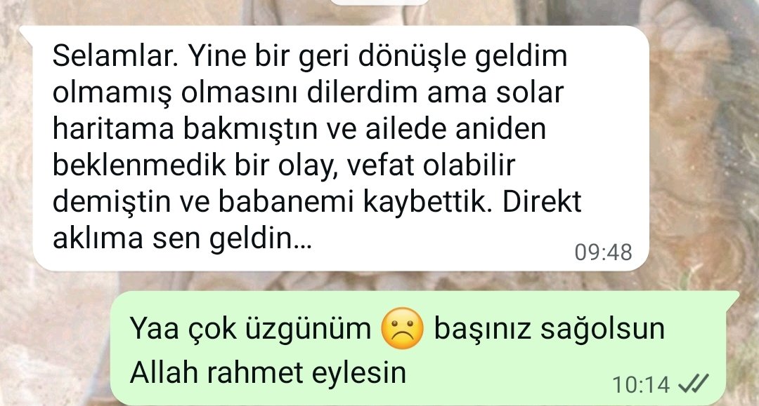 Çok üzüldüğüm bir dönüş