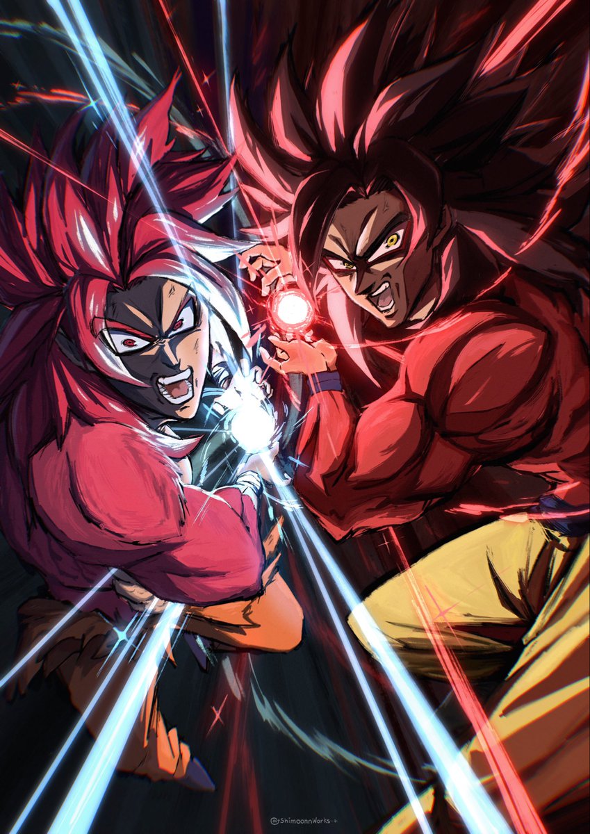 Shimoonnworks's tweet photo. Tribute to the SSJ 4 Goku’s! Will be dropping this new print at TGX this weekend! #TGX #goku #dragonball https://t.co/d8in8smMkO