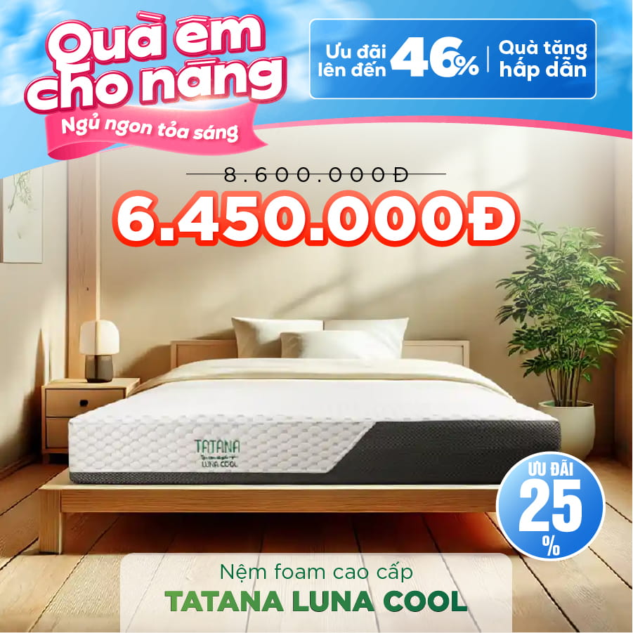 thegioinem's tweet photo. Tháng của NÀNG, Thế Giới Nệm tung loạt ưu đãi hấp dẫn cho các dòng nệm Foam Tatana giúp chị em NGỦ ÊM &amp; thức dậy rạng rỡ mỗi ngày.
https://t.co/Vdz806VVro https://t.co/zqhtduSKwR