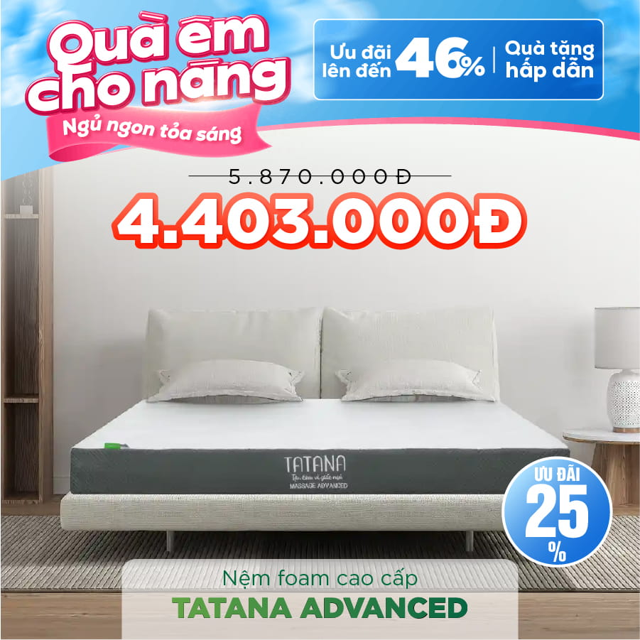 thegioinem's tweet photo. Tháng của NÀNG, Thế Giới Nệm tung loạt ưu đãi hấp dẫn cho các dòng nệm Foam Tatana giúp chị em NGỦ ÊM &amp; thức dậy rạng rỡ mỗi ngày.
https://t.co/Vdz806VVro https://t.co/zqhtduSKwR