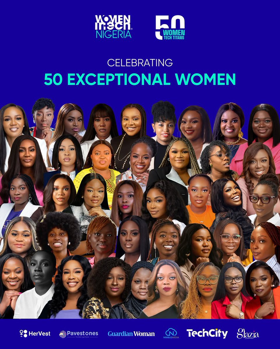 TechieClimi_'s tweet photo. To be recognised as one of the 50 Women Tech Titans in Nigeria 🇳🇬 alongside these powerful women and being the youngest on the list is such an honour. Thank you for the recognition @womenintechnig @WomenInTechOrg! 

Here’s to every woman everywhere 🥂 

@nexogirls @cr_foundationn https://t.co/luxbO7Aifs