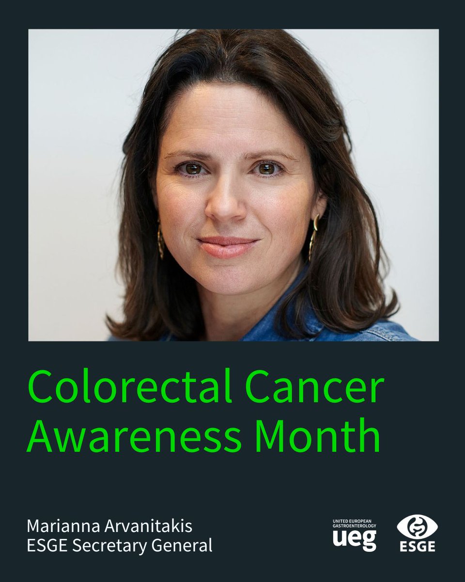 my_ueg's tweet image. #CRC is highly preventable but remains a leading cause of cancer death in Europe. 
ESGE Secretary General Marianna Arvanitakis stresses the need for quality, accessible endoscopic screening to reduce disease burden. @ESGE_news​

Learn more ➡️ ueg.eu/p/78 #EUNewsline