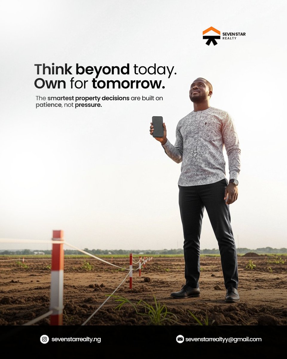 7StarRealtyy's tweet photo. Real Wealth isn’t rushed. It’s planned. It’s postioned. It’s secured.

Invest smart. Think long term.

#MotivationalMonday
#HappyNewWeek
#InvestSmart
#SevenStarRealty https://t.co/kNnChlIGNW