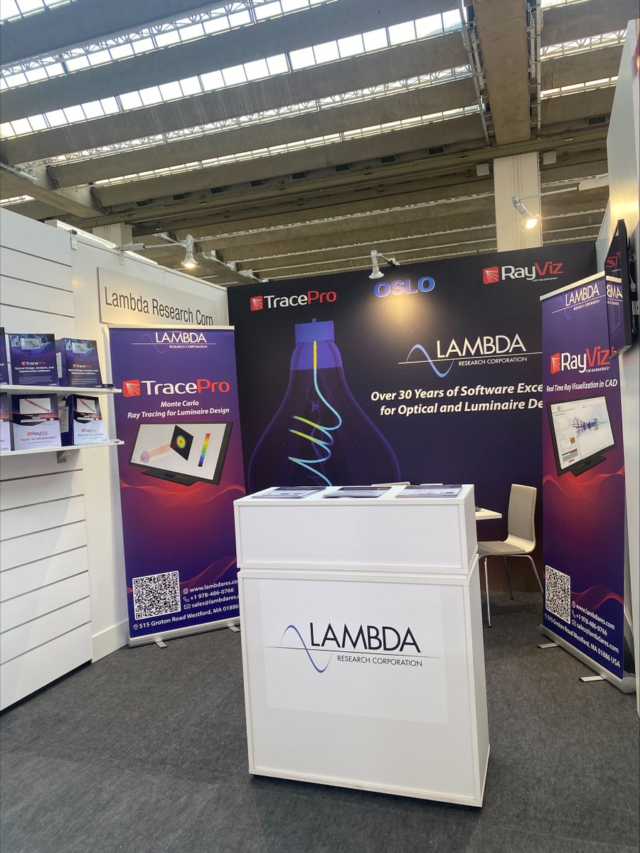 PolyphasicDev's tweet photo. Lambda Research is at Light + Building 2026 in Frankfurt.

Learn how engineers use TracePro, OSLO, and RayViz for optical and luminaire design. Stop by and meet the team at Hall 8.0, E74. https://t.co/uZpVTyLJgE