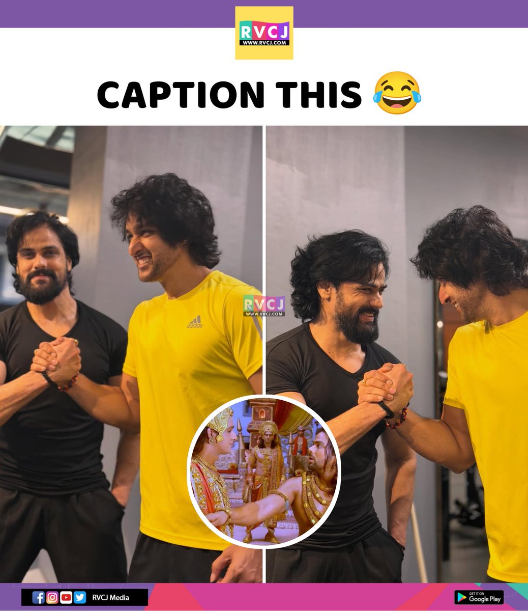 rvcjmovies's tweet image. Caption this 😂

#sourabhraajjain #arpitranka #mahabharat #duryodhana #krishna