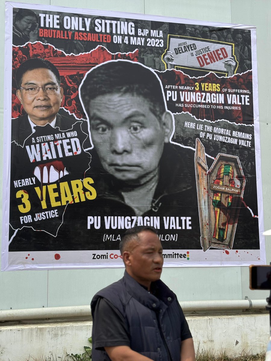 hihchet2's tweet photo. The brutal assault on Pu (L) Pu Vungzagin Valte remains a stain on our conscience. Nearly three years of waiting for justice, and the price was his precious life. 
A painful reminder of a system that failed to act on time. This should never be forgotten.
#JusticeForValte https://t.co/5TSpVu7R9r