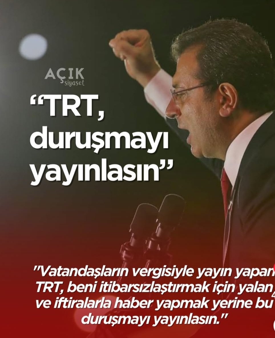 <a href="/NumanKurtulmus/">Numan Kurtulmuş</a> #DURUSMATRTDEYAYINLANSIN KORKMA CEKINME RAHATOL... #AKPKARANLIGİNAHAYIR #OSANDIKGELECEK #GETİRSANDİGİALCEVABI #SIYASIDARBE #KAOSAKPNINİŞI #ADALETYOKSAÇÖKÜSVARDIR