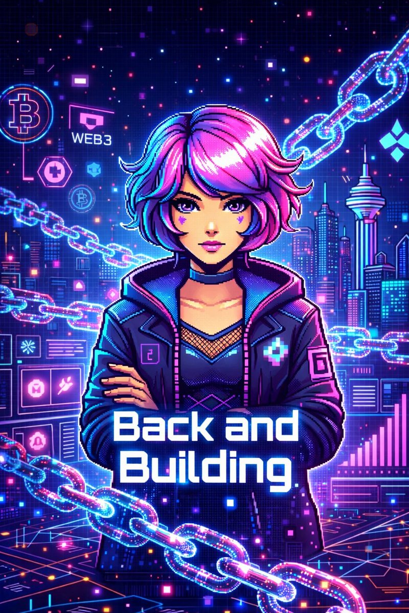 pixela001's tweet photo. Been off the grid for too long, life threw punches, markets threw worse. But resilience? That's the real Web3 superpower.👾💪
Not hype. Not pumps. It's surviving winters and building systems that can't be switched off.
Back and building. 

Who's with me? 💪🔗 #Web3 #Resilience https://t.co/iY3pOyipac