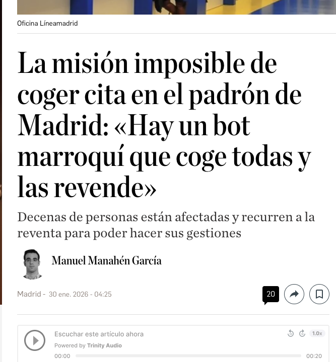 jorgetebl's tweet photo. @IdiazAyuso @AlmeidaPP_ @policiademadrid @policia 

Semanas llevo intentando cambiar de domicilio en el padrón. Están robando a cientos de personas cada día! 

LLamo al 010 y me dicen que ya si eso deje un mensaje en un buzón. Robo y Burocracia! 

Cracks

https://t.co/Mo4SjEaoxX https://t.co/2XfTKtQKC8