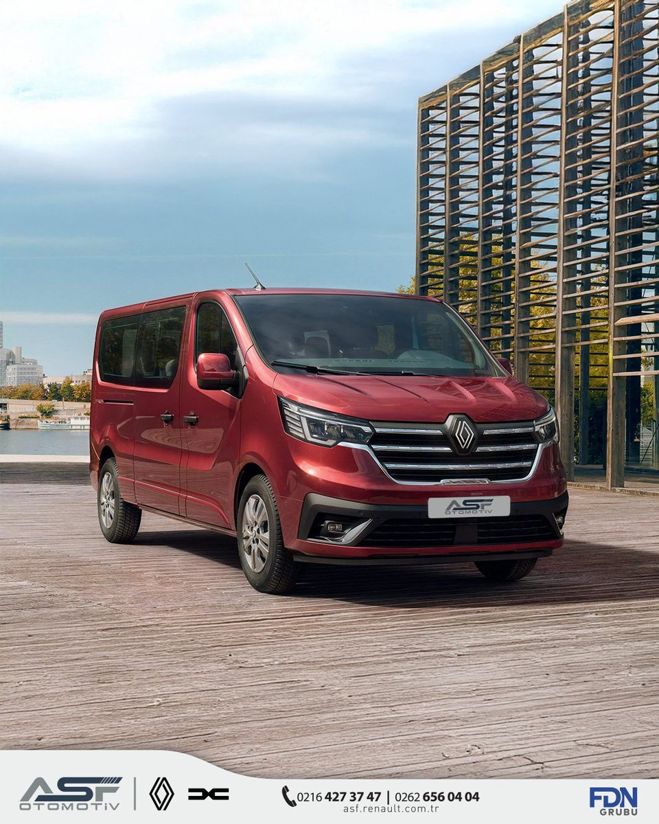 Yeni Renault Trafic Combi ✨
5+1 ve 8+1 seçenekleri, katlanabilir koltuk düzeni ve gelişmiş sürüş destek sistemleriyle Trafic Combi; konforla fonksiyonelliği aynı çizgide buluşturuyor. 🛣️

#ASFRenaultDacia #ASFOtomotiv #Renault #RenaultTrafic #TraficCombi