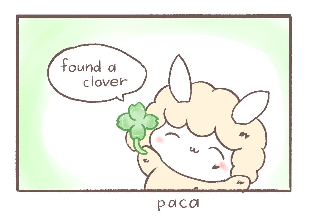 (オリジナル)あるぱかちゃん
original `Alpaca-chan'

しあわせクローバー"happy clover" 