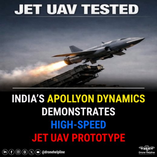 Apollyon Dynamics Tests Indigenous Jet-Powered UAV Prototype Capable of 300+ km/h Speeds.

Source – idrw.org/new-jet-powere…
 
#DroneHelpline #Dronenewsdaily #DroneTechnology #DefenseInnovation #UnmannedSystems