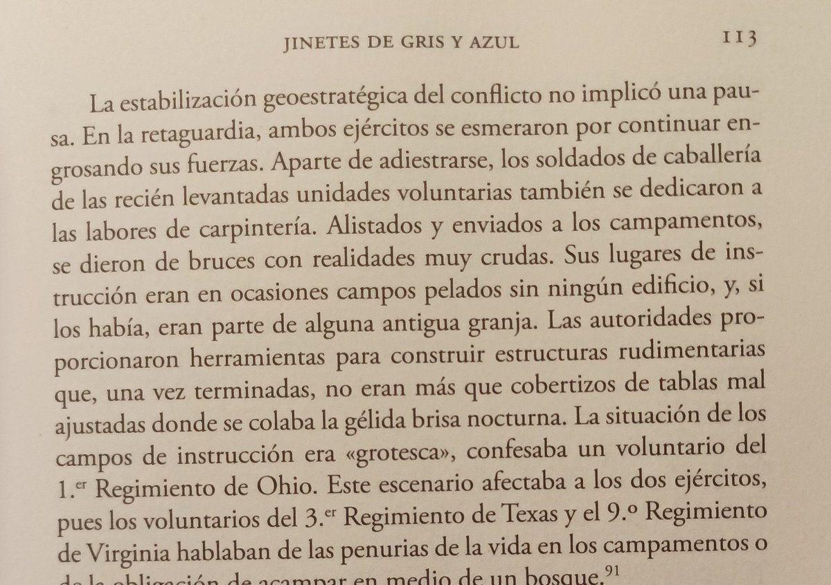 La situación que encontraron muchos jinetes durante la Guerra de Secesión al llegar a sus campamentos de instrucción.

«Sables al viento », <a href="/Ismael_Historia/">Ismael López Domínguez 🦖</a>.