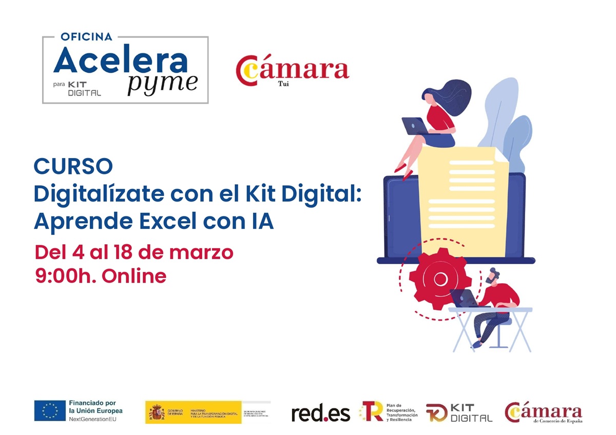 Cam_Com_Tui's tweet photo. 📌 Ya está en marcha un nuevo curso organizado por la OAP de la Cámara de Tui "Digitalízate con el Kit Digital: Aprende Excel con IA", destinado a pymes y autónomos.

🔴 Esta formación de nivel intermedio combina Excel con asistentes de inteligencia artificial, como Copilot. https://t.co/TW9K6X9A3Z