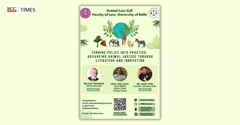 scconline_'s tweet photo. Call for Participation | Turning Policy into Practice: Advancing Animal Justice through Litigation and Innovation

Read More Here- https://t.co/IVmmJp52bo

#FacultyofLawDUanimallawevent #AnimalLawCell #Delhiconference2026 #scconline #legalnews #legalknowledge #scctimes #legalblog https://t.co/4J4UEF7vsG