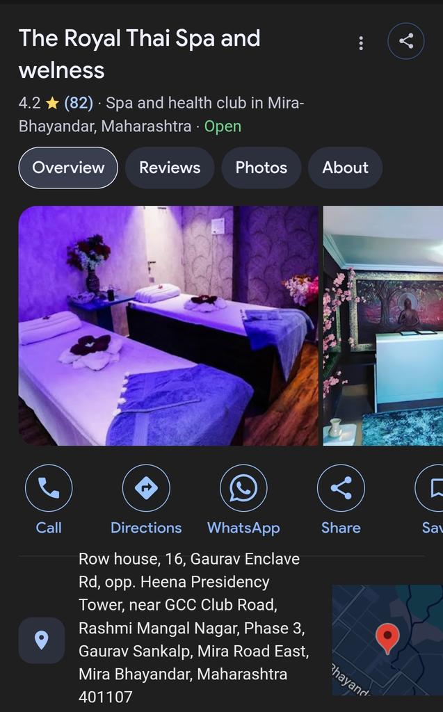 fourthcoloum's tweet photo. Royal thai spa is the den of prostitution racket where the mira road police raided certain times but then also the owner not stopping the illegal activities. @Mirabhayander_D  @MBVVPOLICE @DGPMaharashtra @CMOMaharashtra @mieknathshinde https://t.co/bEhUjrVryV