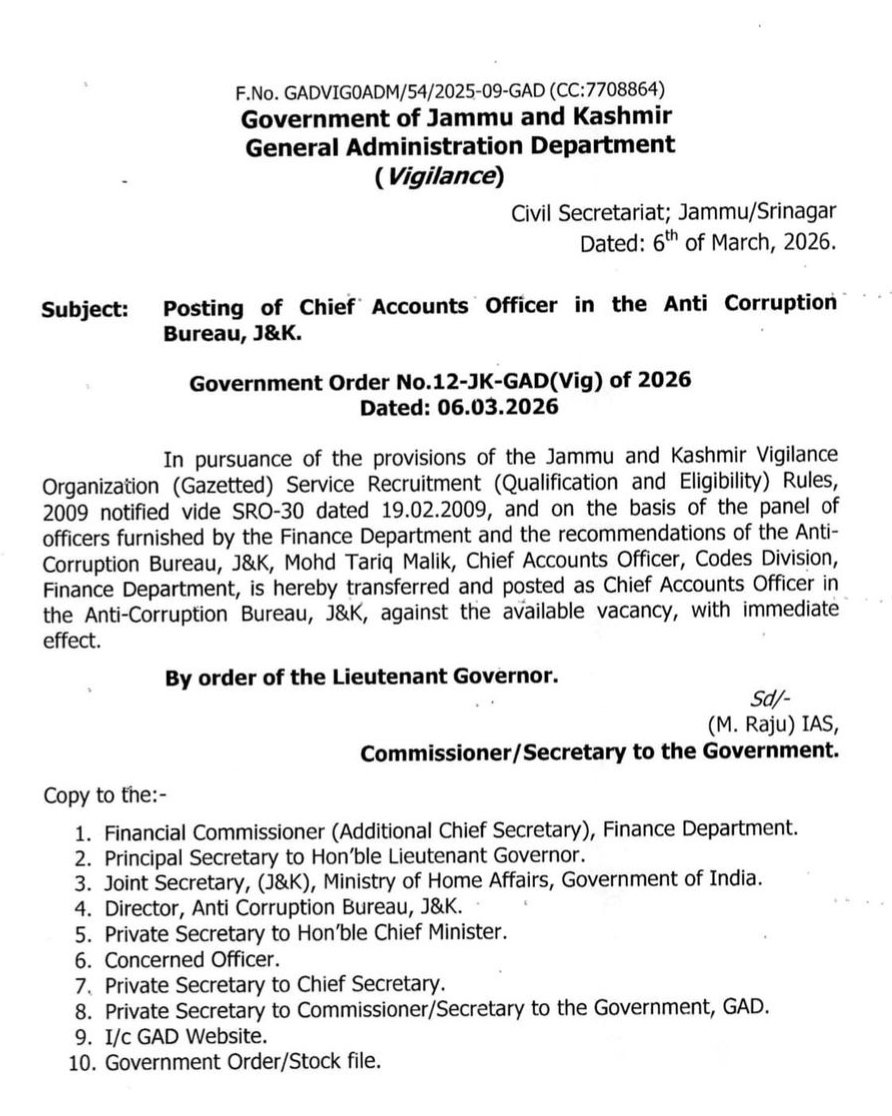 Jammu And Kashmir Finance & Accounts Society tweet media