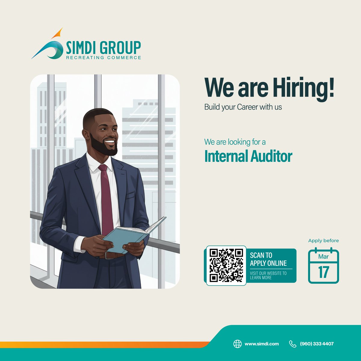 JOIN OUR TEAM!
If you feel this position offers you the opportunity to seek progress in your career, apply directly through our portal: career.simdi.com