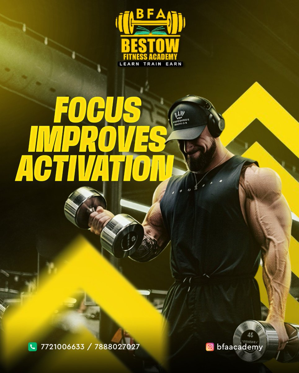 AcademyBestow's tweet image. Intentional focus improves muscle recruitment and execution quality.

Mindful lifting = better gains.

📞 Get More Details Now !
+91 788 802 7027 / +91 70581 28804

#mindmuscleconnection #strengthscience #bfaknowledge