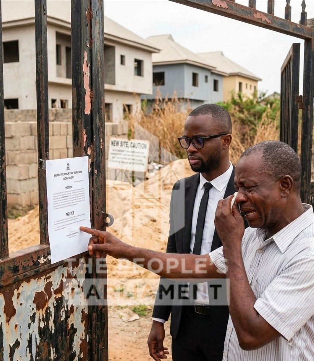 BSAT_Properties's tweet photo. I woke up to see a Notice pasted on my gate yesterday, when i read through 

It's a supreme court judgement confirming that the Land now belongs to the second ruling Family and the family is saying everyone in the community will have to buy the Land again. 

Atanda, this is a place i have built and stayed for over two years

They pasted the same notice on everyone's gate.

When we got to the palace for a meeting yesterday, the king is saying we are going to pay times two of the amount we bought the Land, to buy it from them or else, they give us six months notice to remove our property from their Land.

Atanda, what steps can i take legally cos i don't have such amount to pay for now for the land i paid for before?

Atanda:

This is what we call

JUDGMENTS AFFECTED TITLE

When the court declare another family as the rightful owner of a Land, all previous sales of that Land becomes void under the Law

BUT there is a legal protection for those who have perfected their title and registered it at the Ministry of land in that same state and even got their C of O.

Those ones matter don pass community level, dem don buy Land directly from Government and it's the state government that gave them the right to occupy the Land and the Government don recognise them as the legal occupier of the Land cos na Government get all Land and they are not to rebuy any land from anyone again 

Even with a supreme court judgement,  State Government can still revoke the Land ownership of the new family...that's to show you that Government owns the Land

So at this point, for those of una wey no never perfect your Land documents and registered it at the Ministry of Land and get your C of O

You need to gather yourself as a community and confirm if the judgement is true by taking a copy of the judgement to the supreme court

If it's  true

You have to gather yourself and negotiate with them ooooo

BUT, If the family is threatening immediate takeover, your lawyers can file for a Stay of Execution or an injunction to maintain the status quo while you negotiate 

This prevents them from harassing you or selling the land to someone else while negotiations is going on

Or you can move the negotiation to the court, so the court will rule over thr affairs of the negotiations and select a fair amount for you people 

The court will consider the situation and will look into the current value of Land in that area before making judgment on the negotiations to one point.

But you may slightly above the amount you bought the Land before. 

And also, you can still file a suit against the first family that sold the land to you and ask for refund and damages.

This is why we encourage people to.perfdct all their Land documents and register them at the Ministry of Land

If you fail to do the right thing at the right, you may shed painful tears at wrong time 

You call yourself a Land owner and your  land documents are not registered at the Ministry of Lands.

You are joker and a waiting tears to shed in future 

If you like, don't go and do the needful after reading this Post

Ignorance of the law is no excuse 

© Atanda