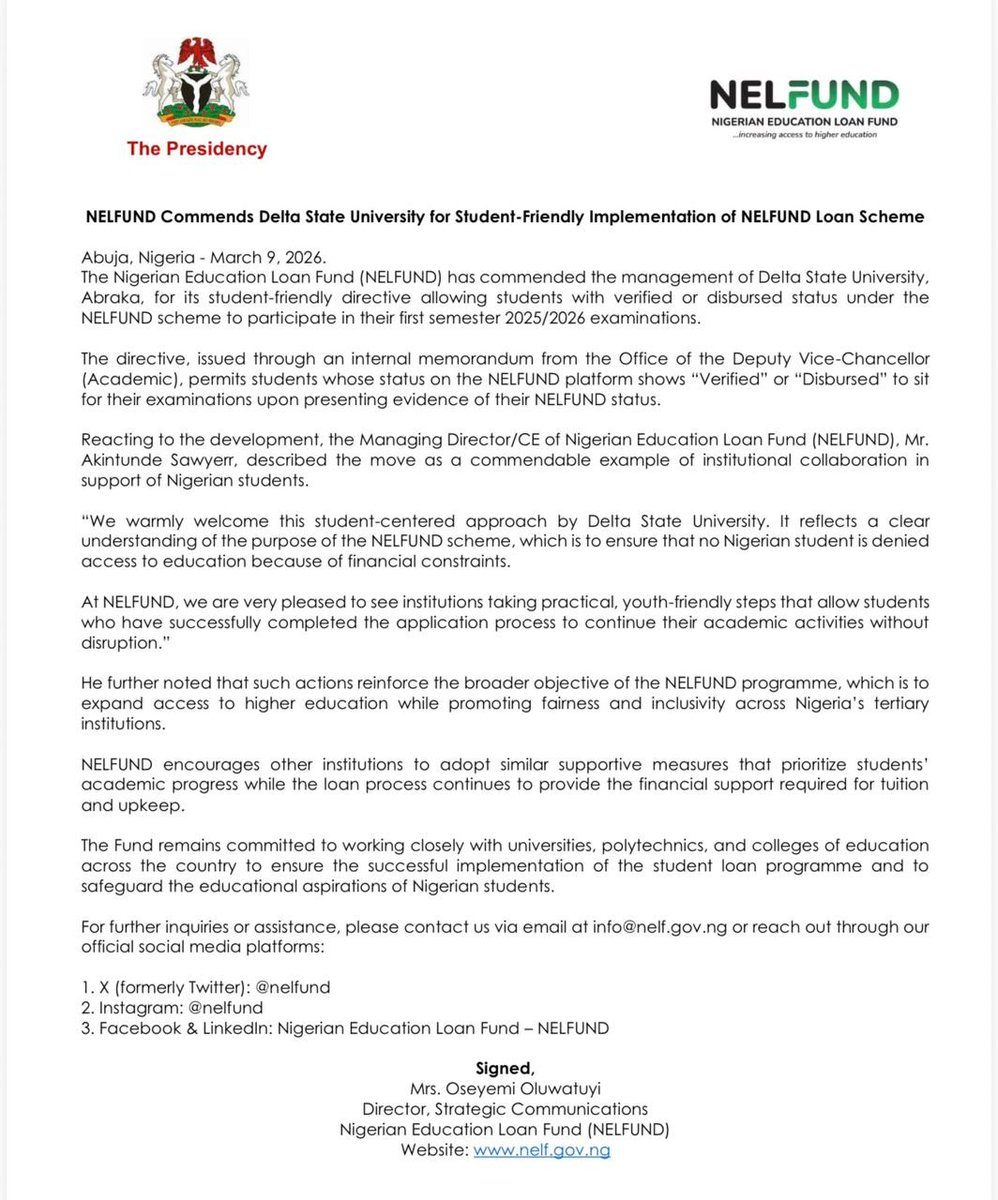 NELFUND tweet media
