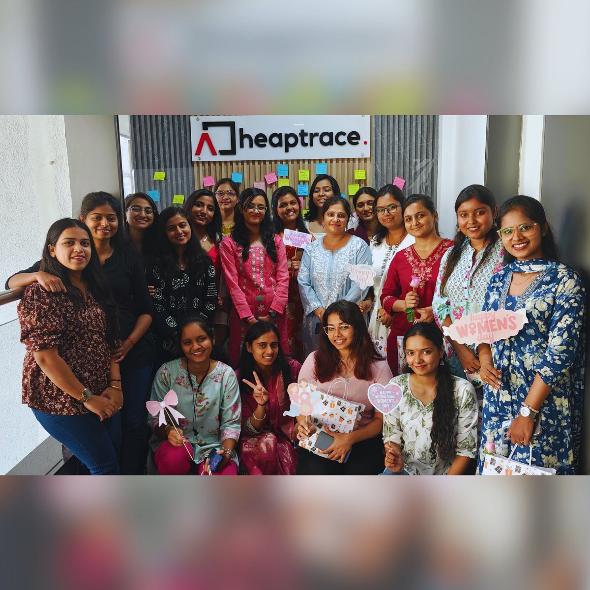 heaptrace's tweet photo. Celebrating the incredible women of HeapTrace this International Women’s Day 2026 💜

Inspiring speeches, fun games, cake cutting, gift hampers, and memorable moments together.

Happy #InternationalWomensDay!

#WomenInTech #HeapTrace #WomensDay2026 https://t.co/0hIv4AtJFR