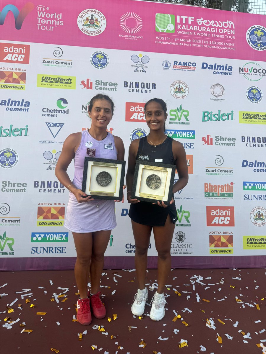 ONGC_'s tweet photo. #PrideOfONGC @ankita_champ shines at @ITFTennis W35 Kalaburagi! 🎾

Continuing her stellar run on the international circuit, #ONGCian Ankita Raina reached the Singles Final and clinched the Doubles Title alongside Vaishnavi Adkar, defeating Akanksha Nitture / Soha Sadiq 6–2, 6–2 in a dominant performance.

A week marked by resilience, skill and champion spirit, yet another proud moment for the ONGC sporting fraternity.

Congratulations to Ankita and Vaishnavi on this remarkable achievement!

#YouAreEnergy #EnergyNowAndNext