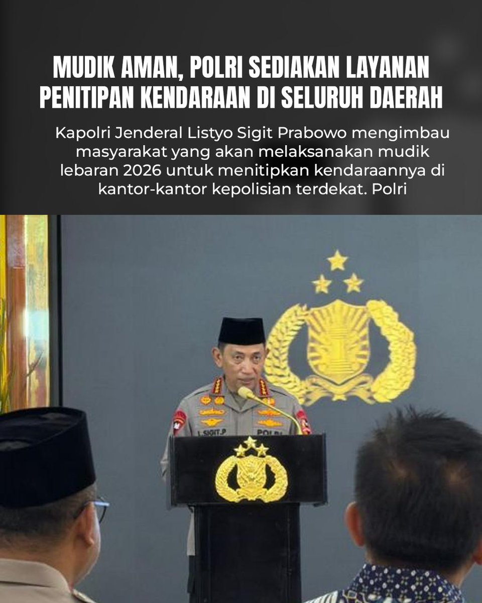 Sammi86Pilang's tweet photo. Buat saudara, sahabat dan masyarakat pada umumnya, Demi keamanan waktu mudik.
Jangan lupa titipkan kendaraan bermotor anda pada kantor kepolisian terdekat!
#PolriUntukMasyarakat #MudikTenang #BravoPolri https://t.co/ise9ezLkT0