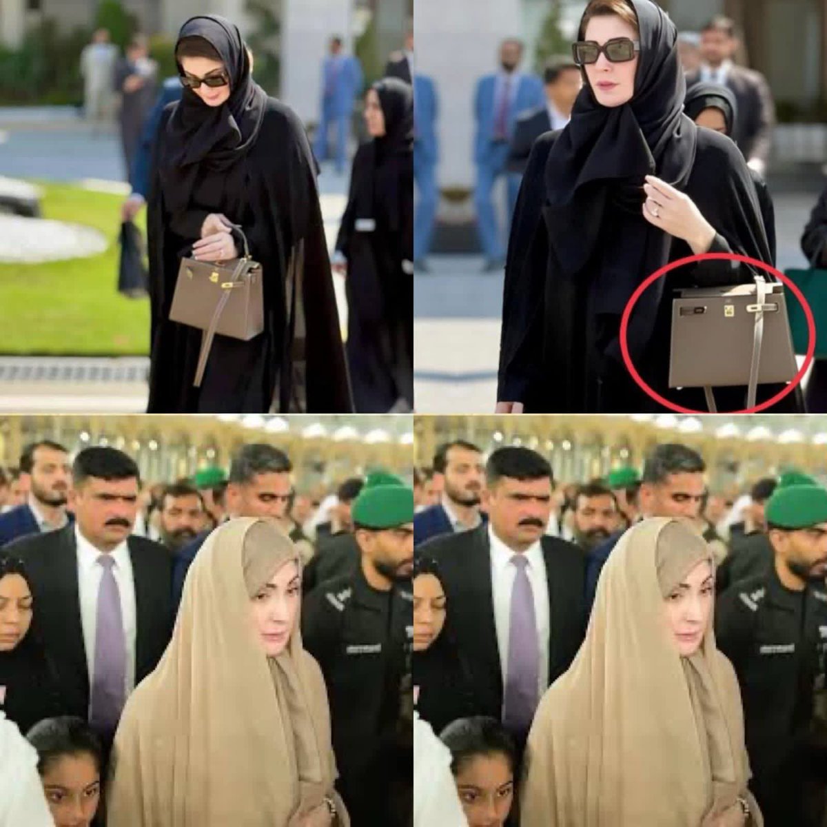 آؤ مدینے چلیں،
۱۳ ارب کے جہاز میں چلیں،
عوام کے ٹیکس کے پیسوں سے چلیں،
اور ہاتھ میں کروڑروں کا ہرمیز (Hermès) کا بیگ لے کر چلیں۔
آؤ مدینے چلیں،
اسی مہینے چلیں