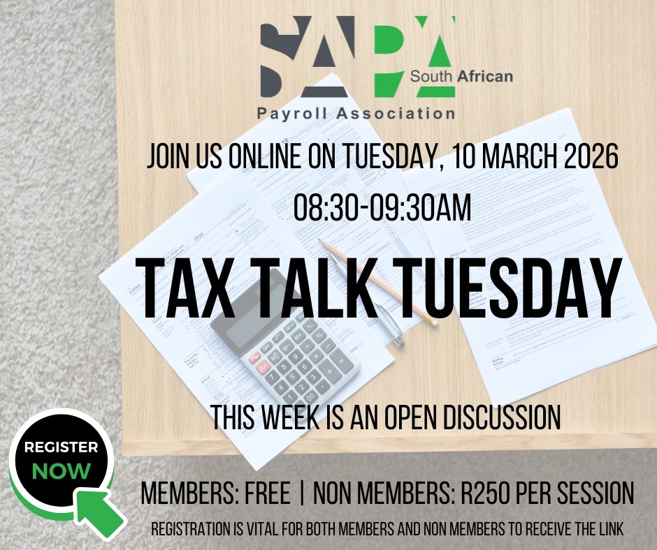 Register for tomorrow's Tax Talk Tuesday with Steve Krause: dash.vdw.co.za/sapa/event/202…