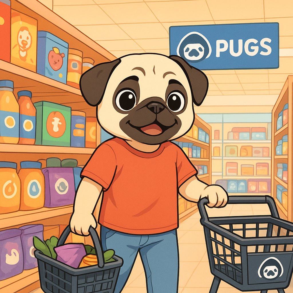 Pugs_X's tweet photo. Why follow celebrities when you can vibe with pugs? PUGS is the meme coin community that’s all about real fun, real friends, and zero pressure. It’s your space to chill, laugh, and be part of the pack with everyday crypto lovers.

Website: https://t.co/V7qB5UObVG https://t.co/i61oyG3MmH