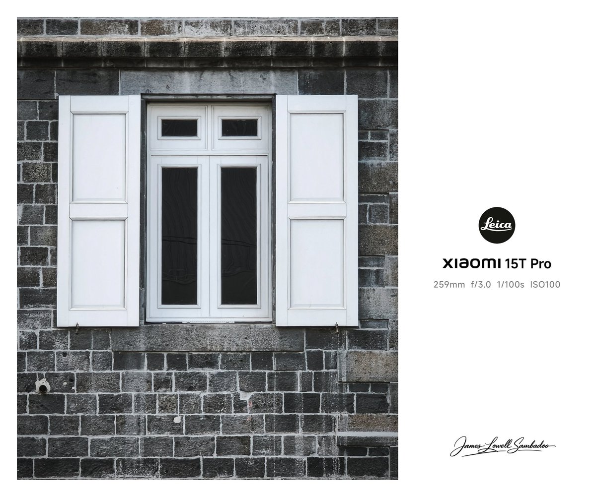 Jlowell3's tweet photo. Quiet details of Mauritian architecture.
Stone walls, wooden shutters, and the quiet beauty of simplicity.

Captured with the Xiaomi 15T Pro — Leica Natural look.

#ArchitectureDetail
#WindowPhotography
#UrbanTextures
#StoneArchitecture
#MinimalPhotography https://t.co/yX8oUK6KgT