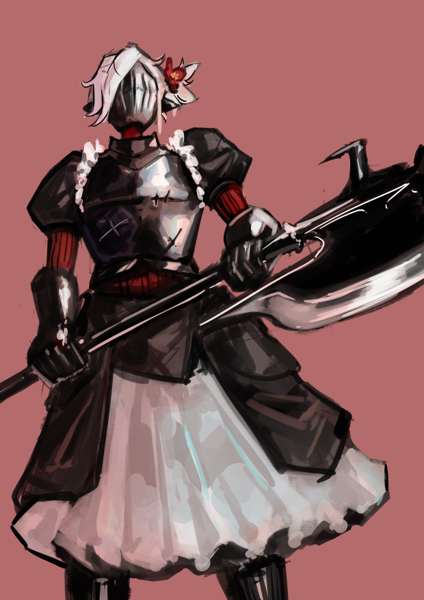 elzyius's tweet photo. 002 - Ningyo. Nothing under the mask. Sentient mannequin who dreams of running a fashion boutique.

#art #digitalartwork #originalcharacter https://t.co/USQvJZrzuA