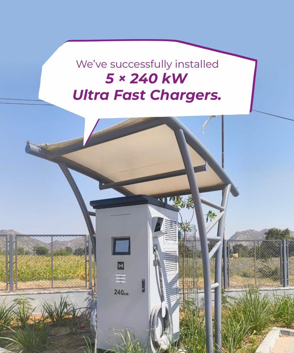 EV road trips just got easier in Gujarat.
Dharoi now supports high-speed electric charging.
Reliable. Efficient. Future-ready.

Join the clean mobility movement.
#EVInfrastructure #EVampPower #CleanEnergy #SmartTravel #ElectricNation