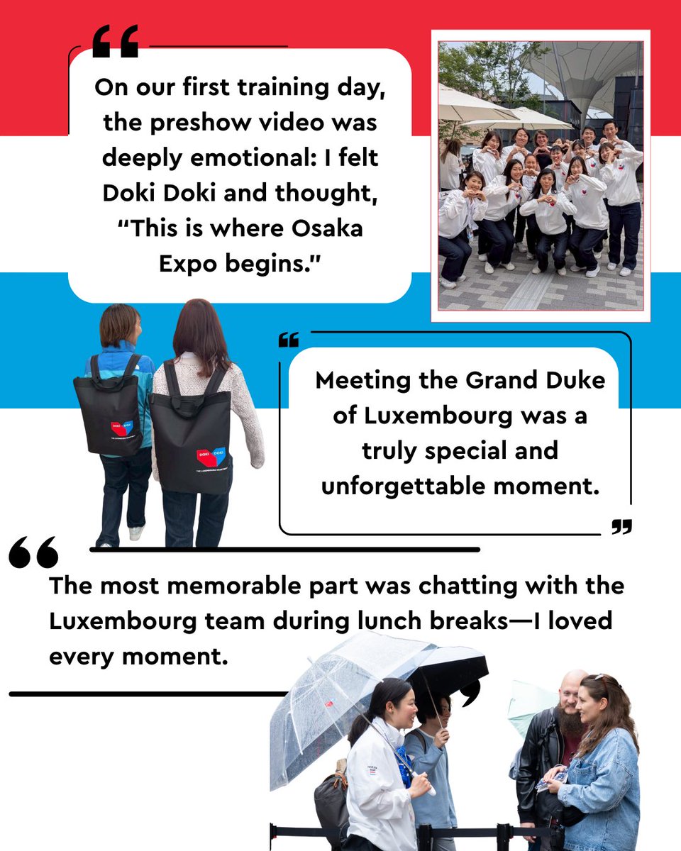 ExpoPavilionLU's tweet photo. @expo2025japan @ccluxembourg @bieparis @MFA_Lu @LuxTradeInvest @LU_LTIOTokyo @LUinTokyo

#Osaka2025 #LuxembourgPavilion #Expo2025 #Luxembourg #AfterExpo #LUExpo2025Osaka  #BuildingBridges #CulturalExchange #Japan https://t.co/Oz1Bjakcvn