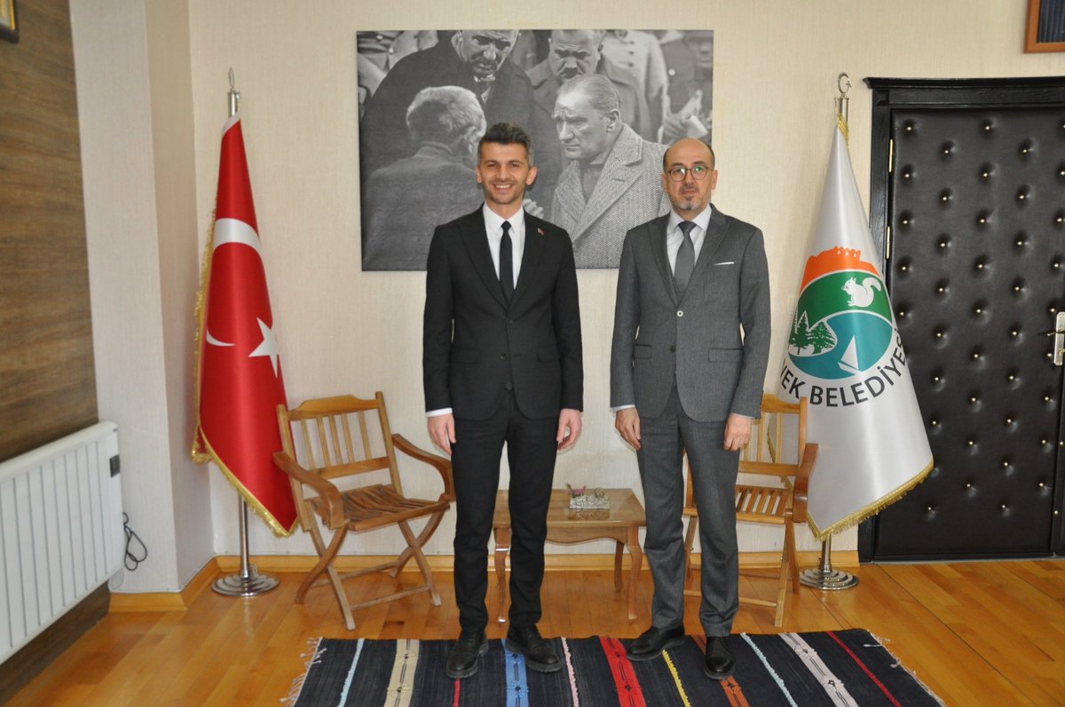 Baro Başkanımız Av.Oktay YILMAZ , Ermenek Belediye Başkanı Sn. Mustafa BOZCU’ya ziyarette bulundu .
