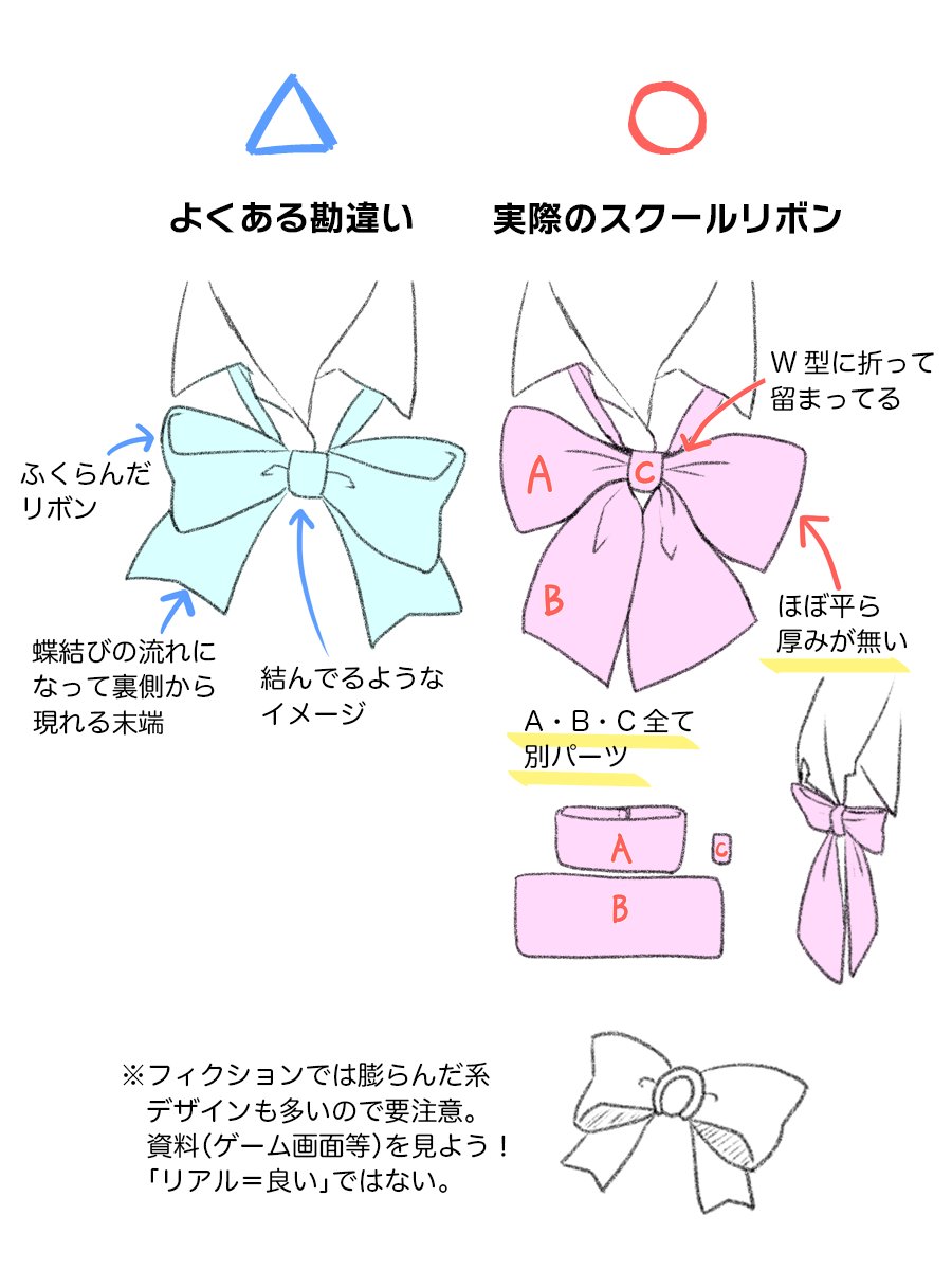 スクールリボンの勘違い🎀